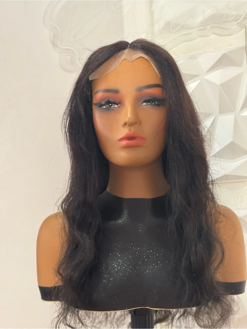22” Body Wave Human Hair Blend Wig with 100% Human Hair Closure